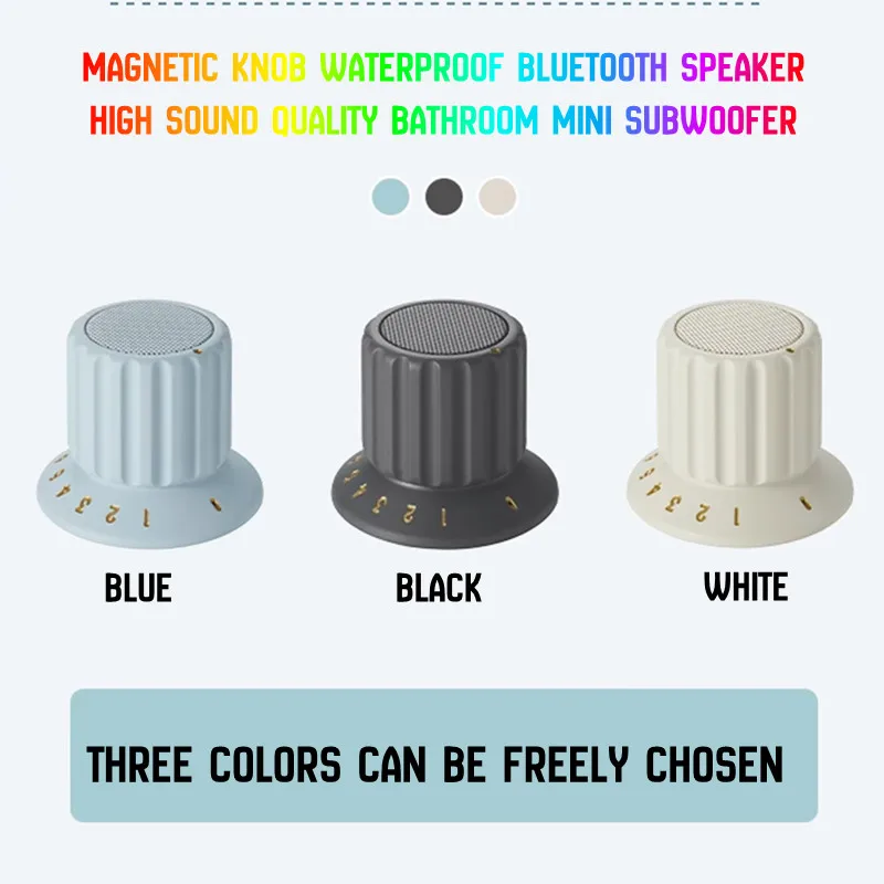 Apple Music Audio Quality - Magnetic Knob Bluetooth Speakers Waterproof Audio
