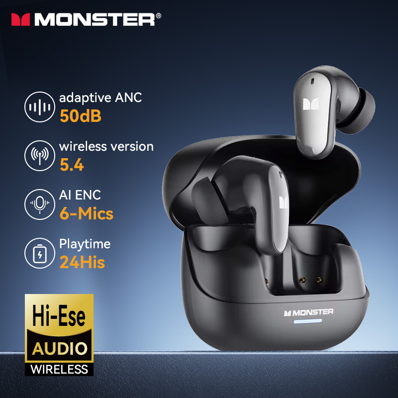 Audio Music Apple - Monster TWS Wireless Bluetooth 5.4 Earphones