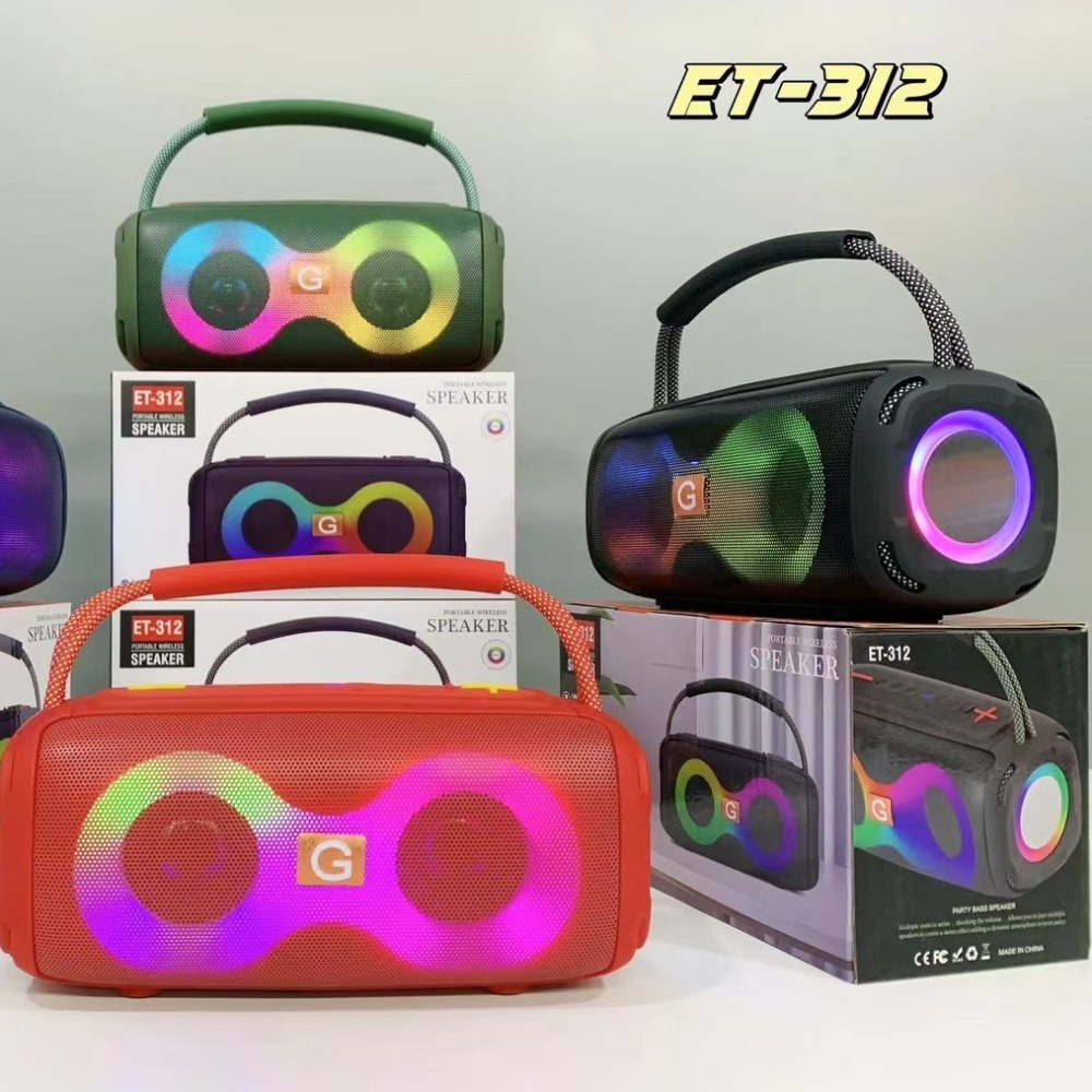 Audio Music Apple - ET-312 Bluetooth Speaker Portable Handle Subwoofer