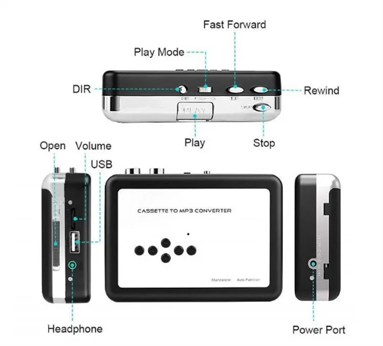 Ezcap 231 USB Cassette Tape Mu - Audio Music File recensione e prezzo