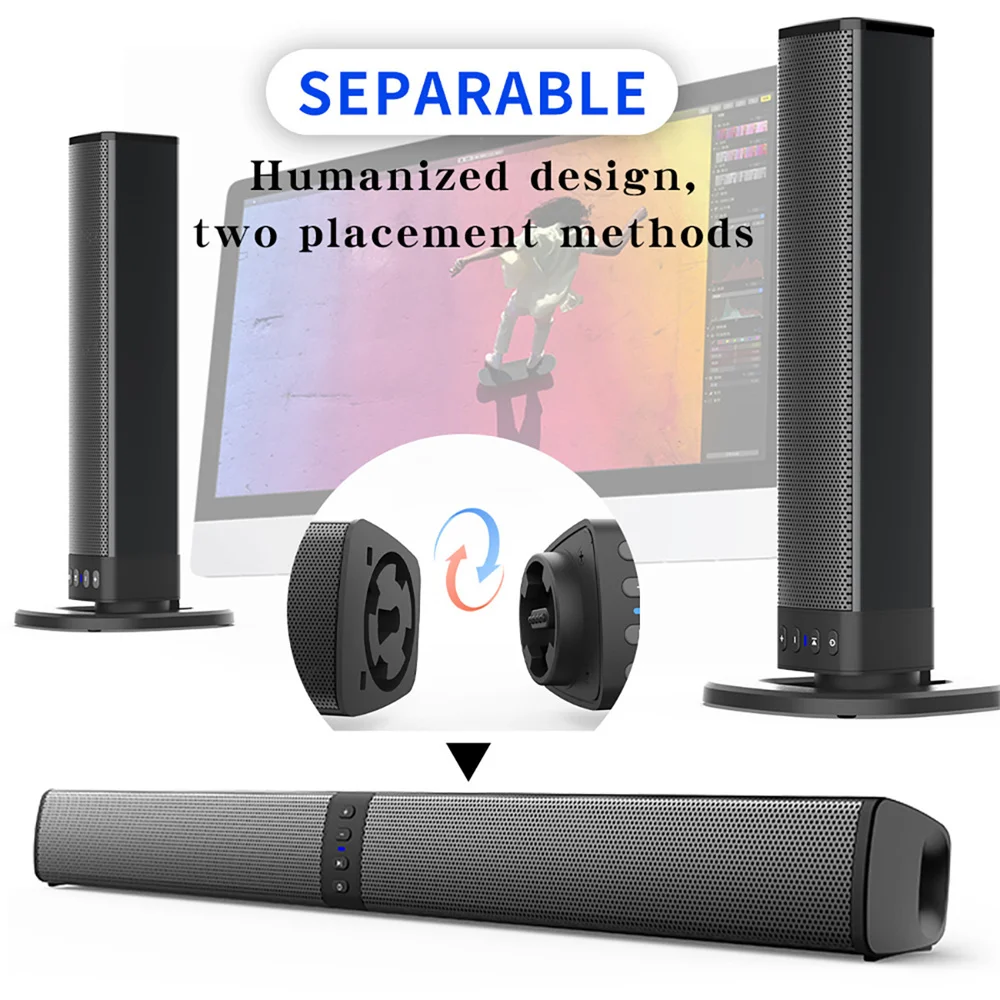 Wireless Bluetooth TV Sound Ba - Audio Music Center recensione e prezzo