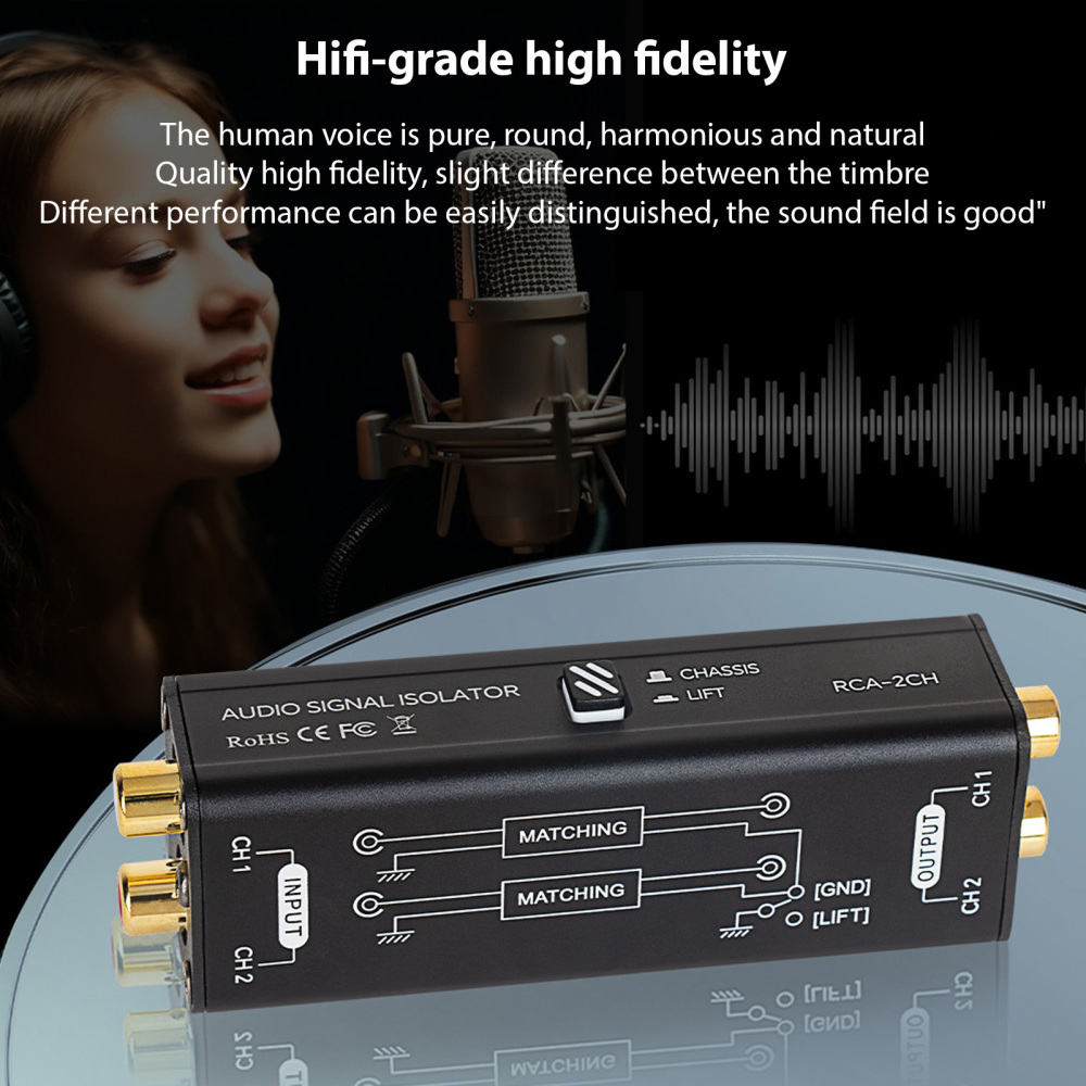 Portable 2 Channels RCA Ground - Audio Music Isolator recensione e prezzo