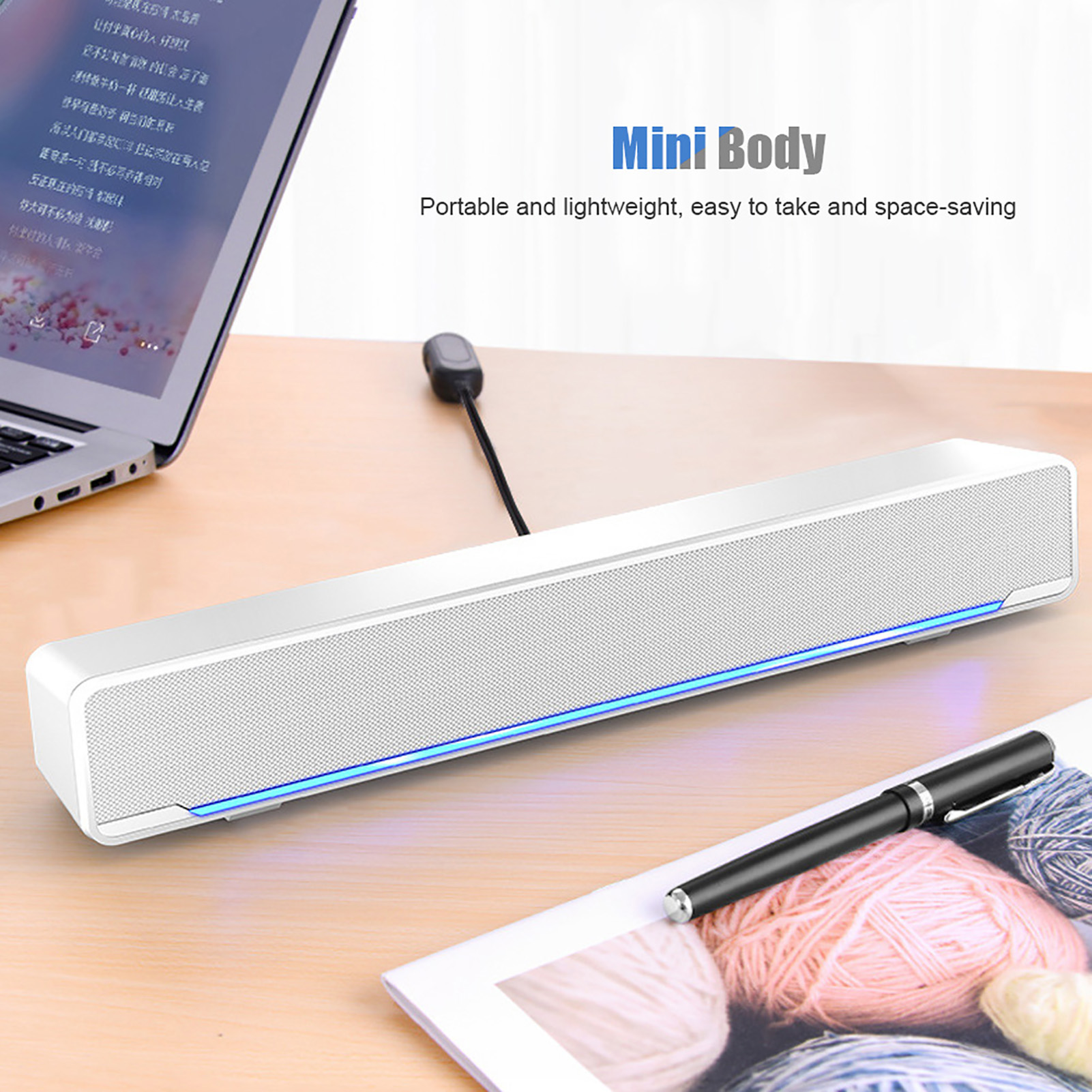 Portable Soundbar USB Wired St - Audio Music Player Pc recensione e prezzo