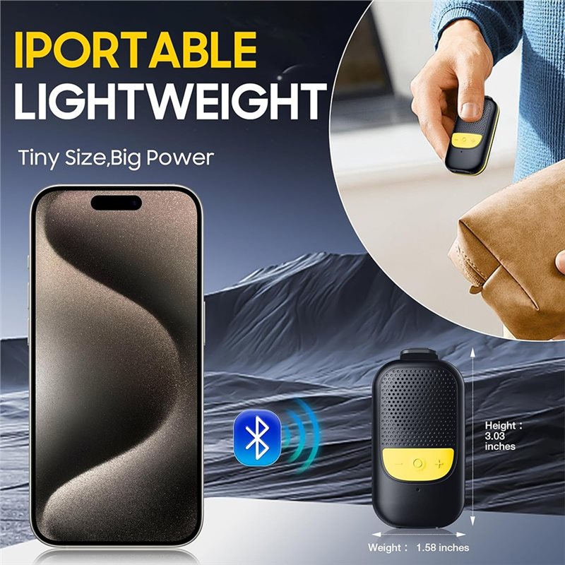 B68C Clip-On Portable Bluetoot - Audio Music Online Free recensione e prezzo