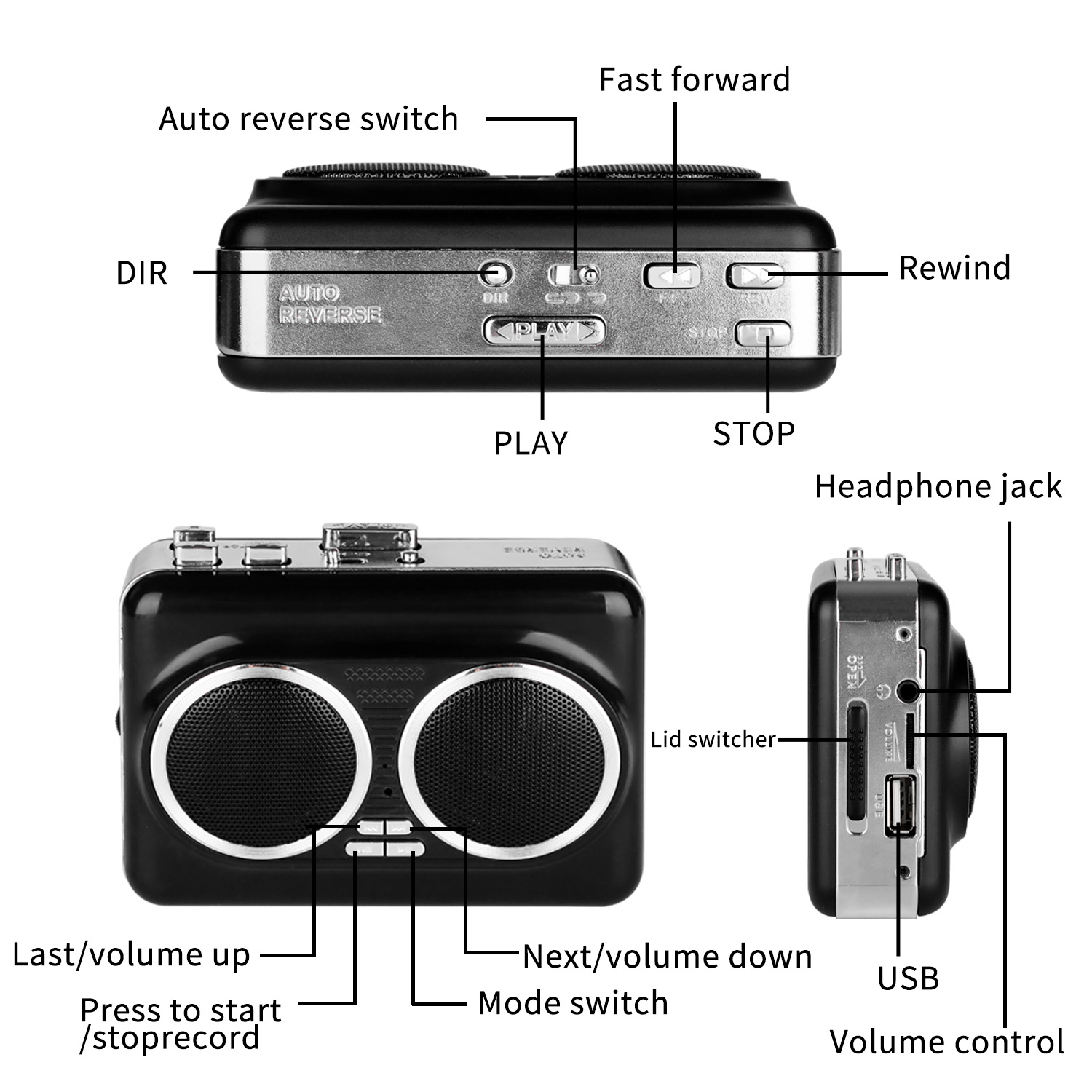 USB Cassette Player Tape to MP - Audio Music Player Pc recensione e prezzo