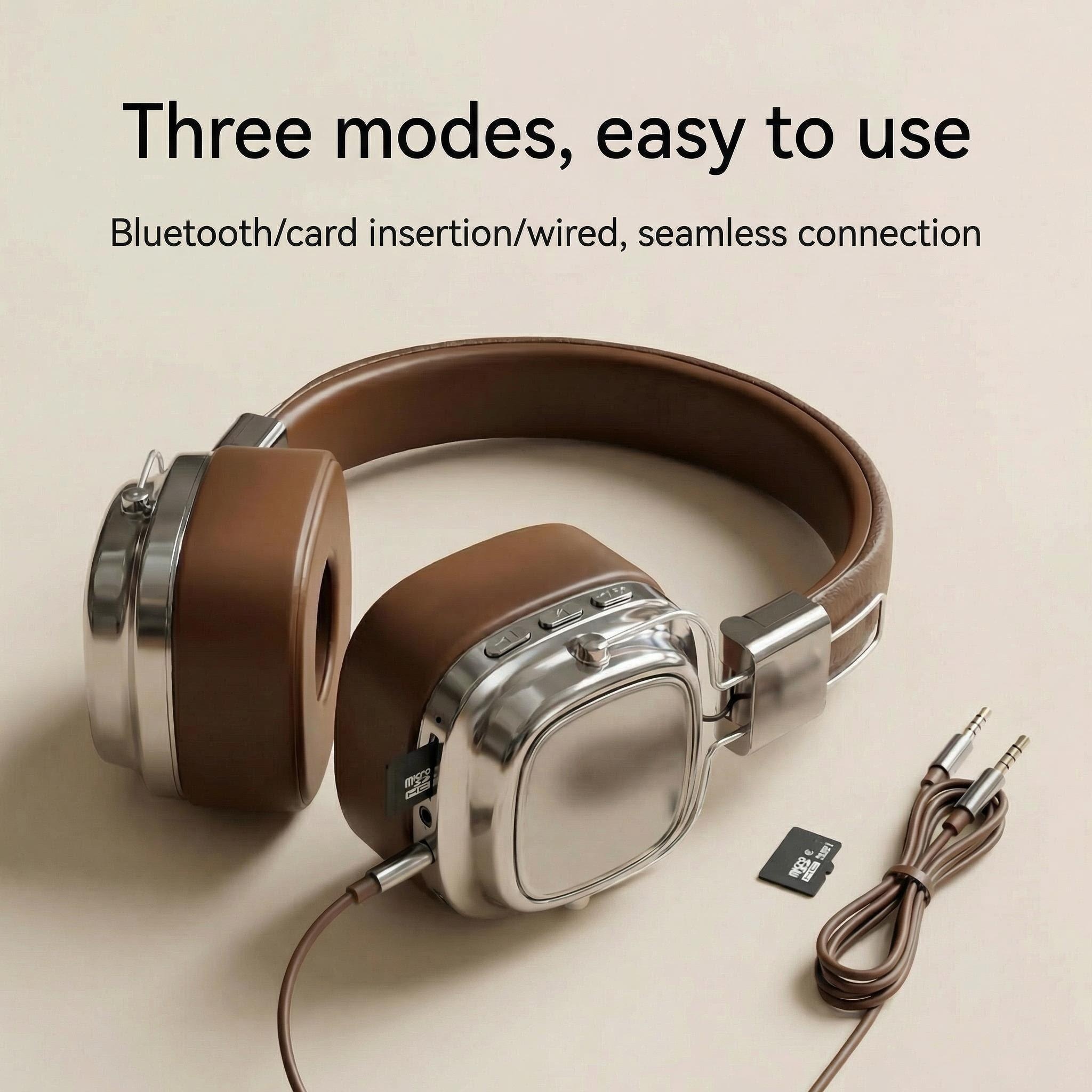 Retro Leather Over-ear Headpho - Audio Music Apple recensione e prezzo