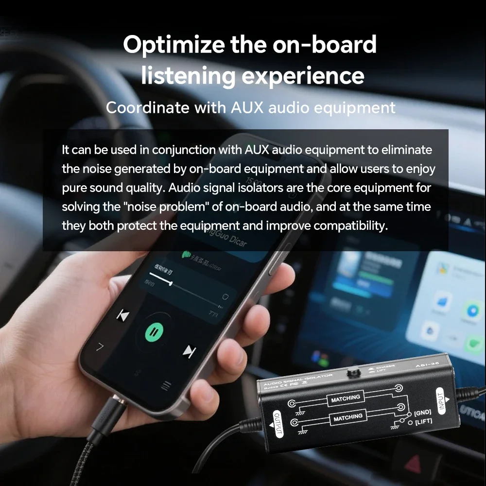 Portable 3.5mm aux Ground Loop - Audio Music Isolator recensione e prezzo