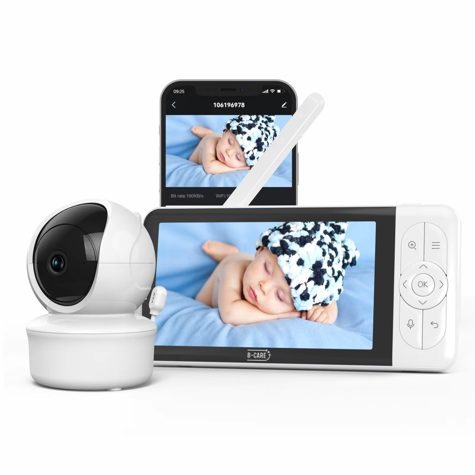 Babystar 5-inch Tuya baby moni - Audio Music Network recensione e prezzo
