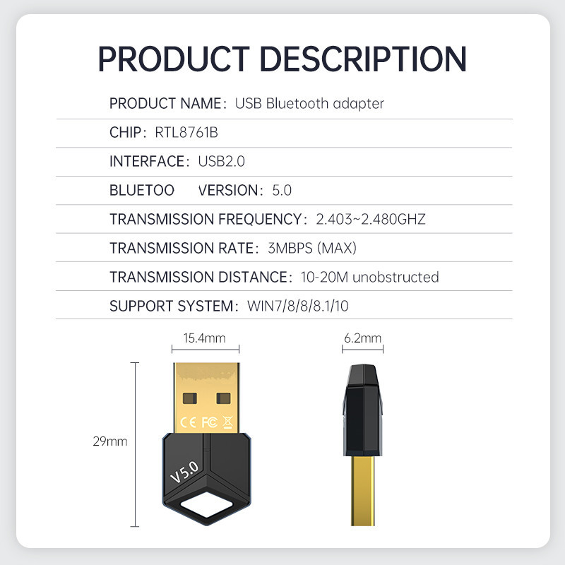 USB Bluetooth Adapter 5.0 Audi - Audio Music File recensione e prezzo