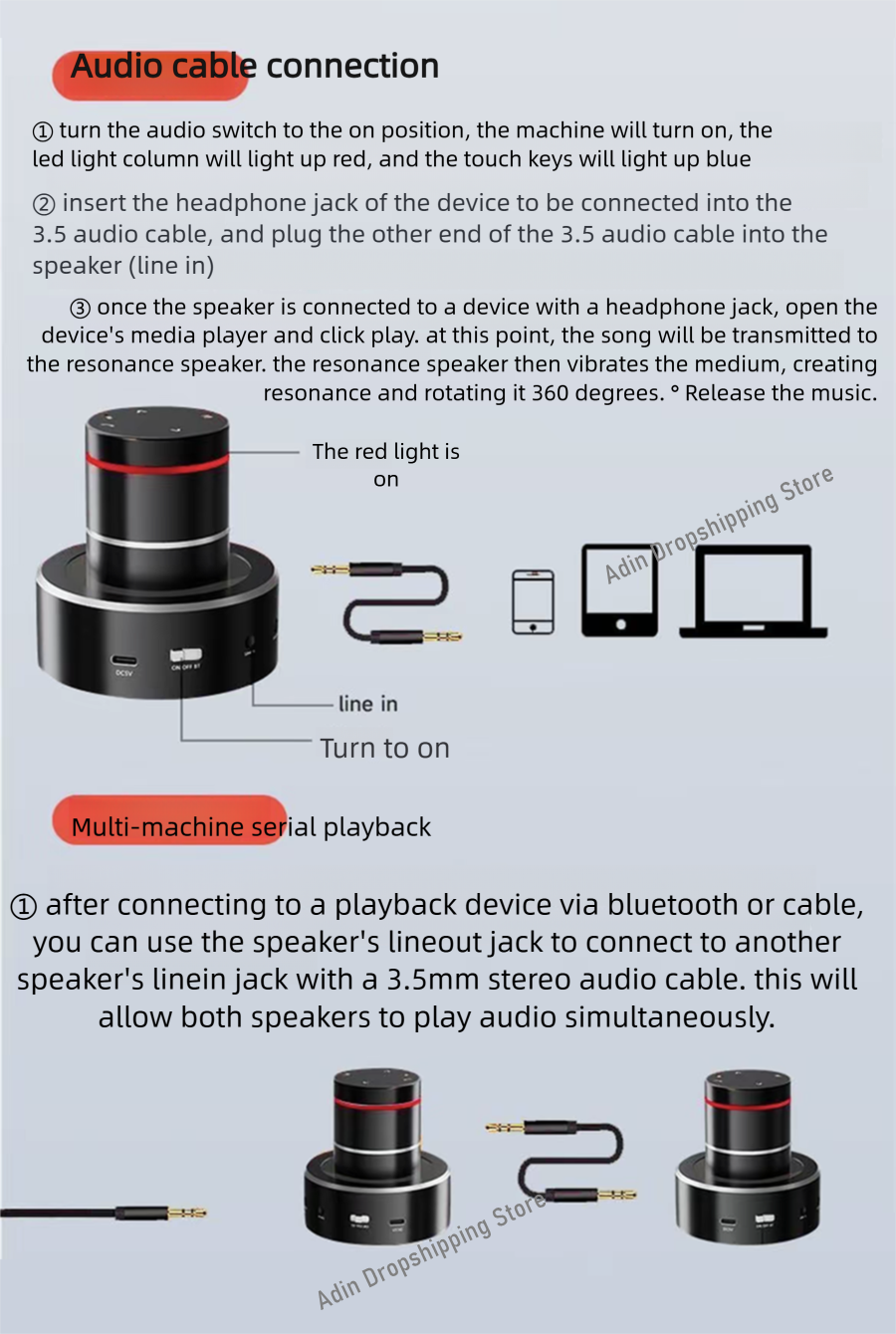 Adin 26w Vibration Bluetooth S - Audio Music Center recensione e prezzo