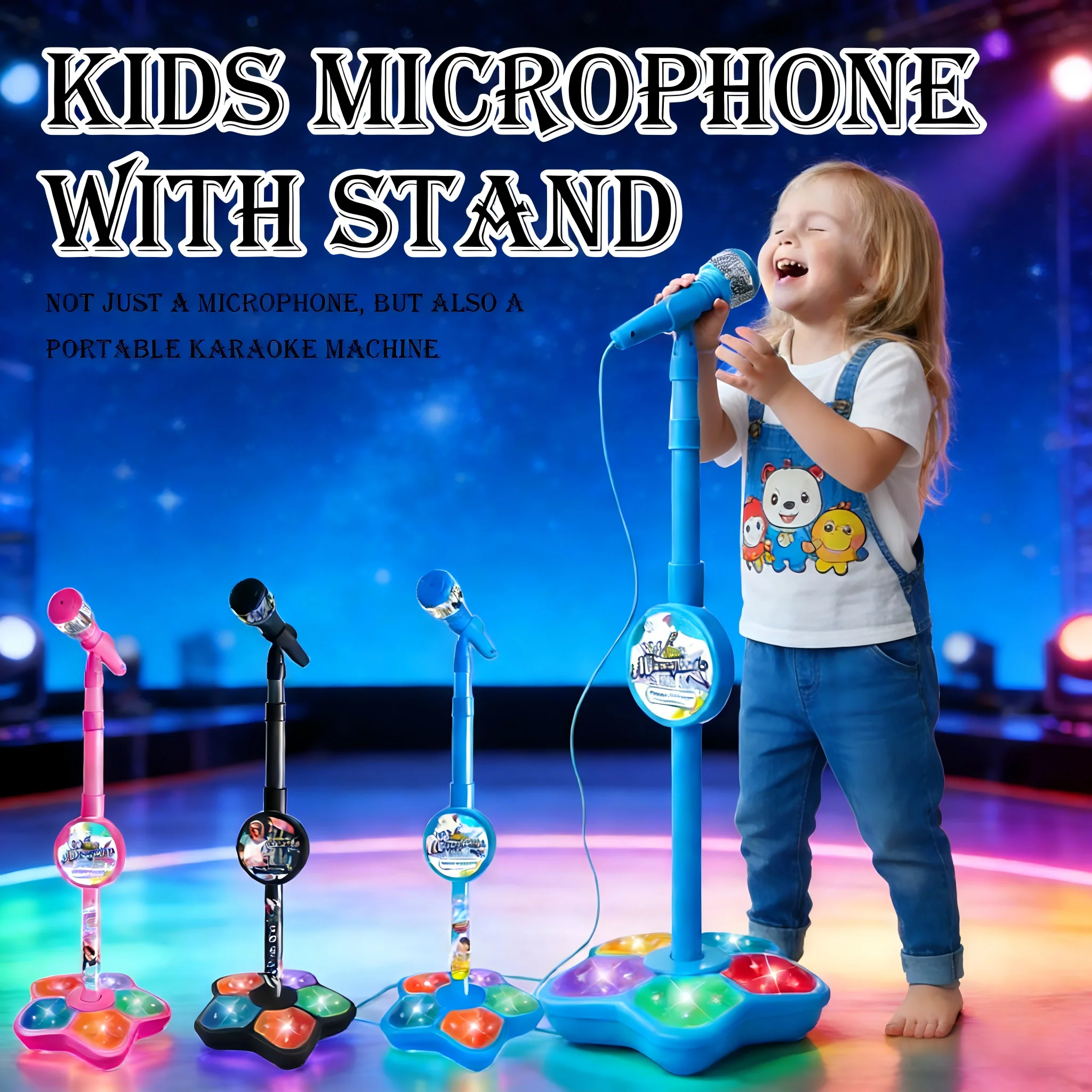 Karaoke Microphone with Stand, - Audio Music Editing recensione e prezzo