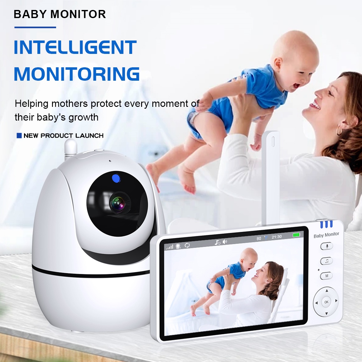 5 Inch Video Baby Monitor 2.4G - Audio Music Network recensione e prezzo