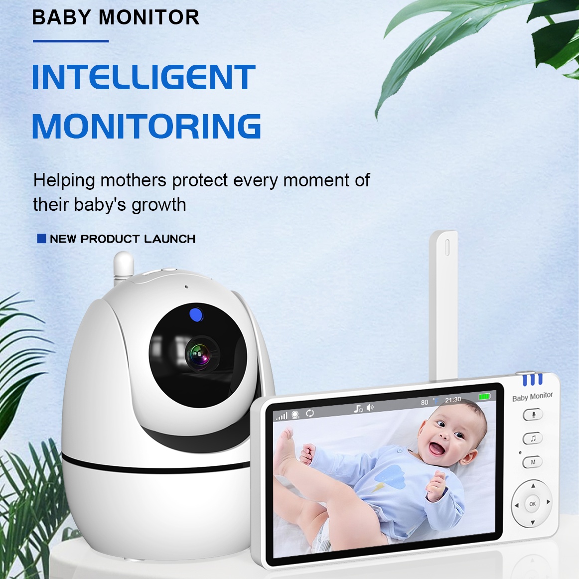 5 Inch Video Baby Monitor 2.4G - Audio Music Network recensione e prezzo