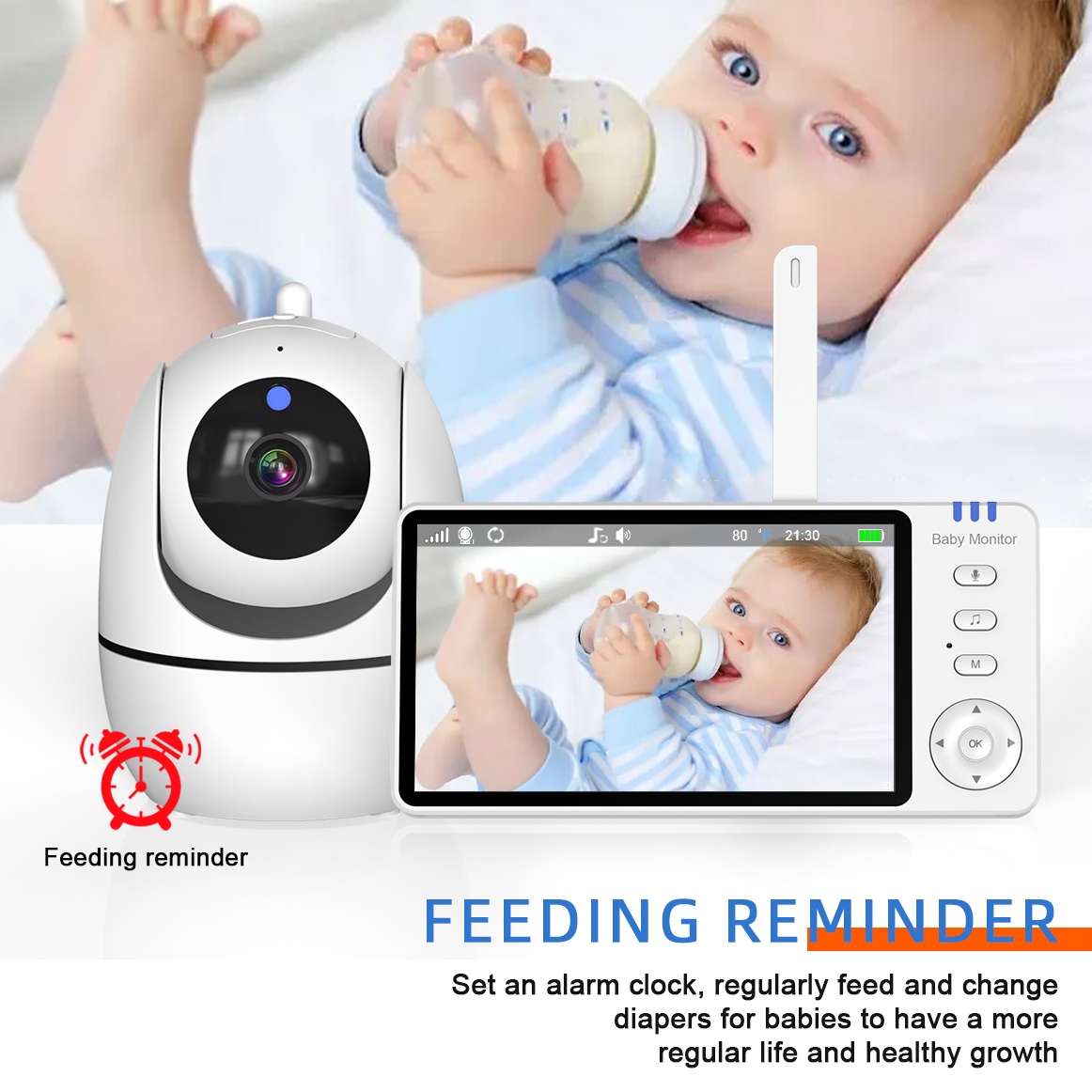 5 Inch Video Baby Monitor 2.4G - Audio Music Network recensione e prezzo