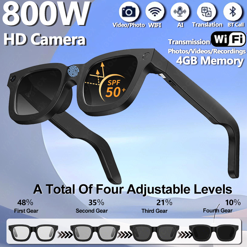 New AI Smart Glasses 800W Came - Audio Music Recognition recensione e prezzo