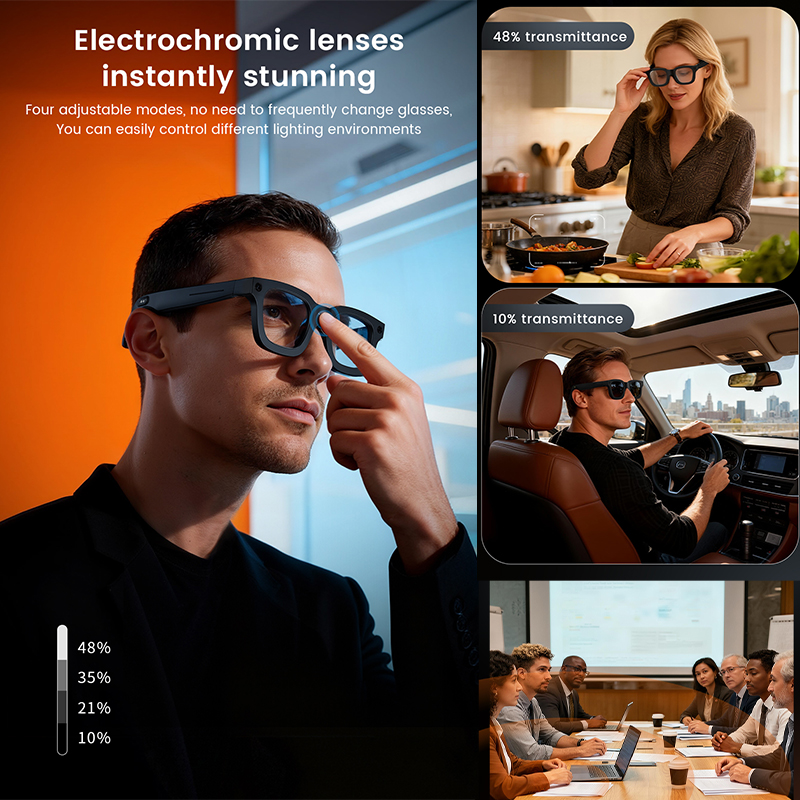 New AI Smart Glasses 800W Came - Audio Music Recognition recensione e prezzo