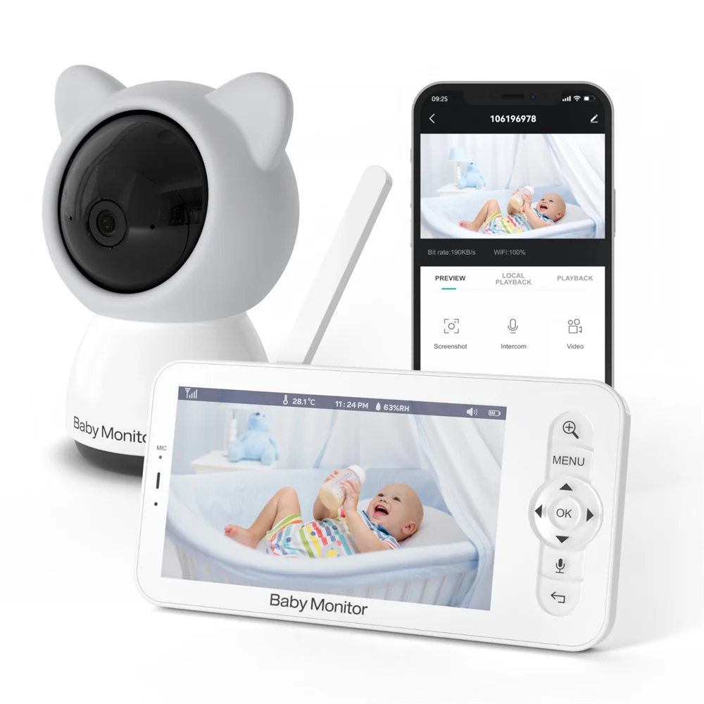 Babystar 5 Inch Wifi Baby Moni - Audio Music Network recensione e prezzo