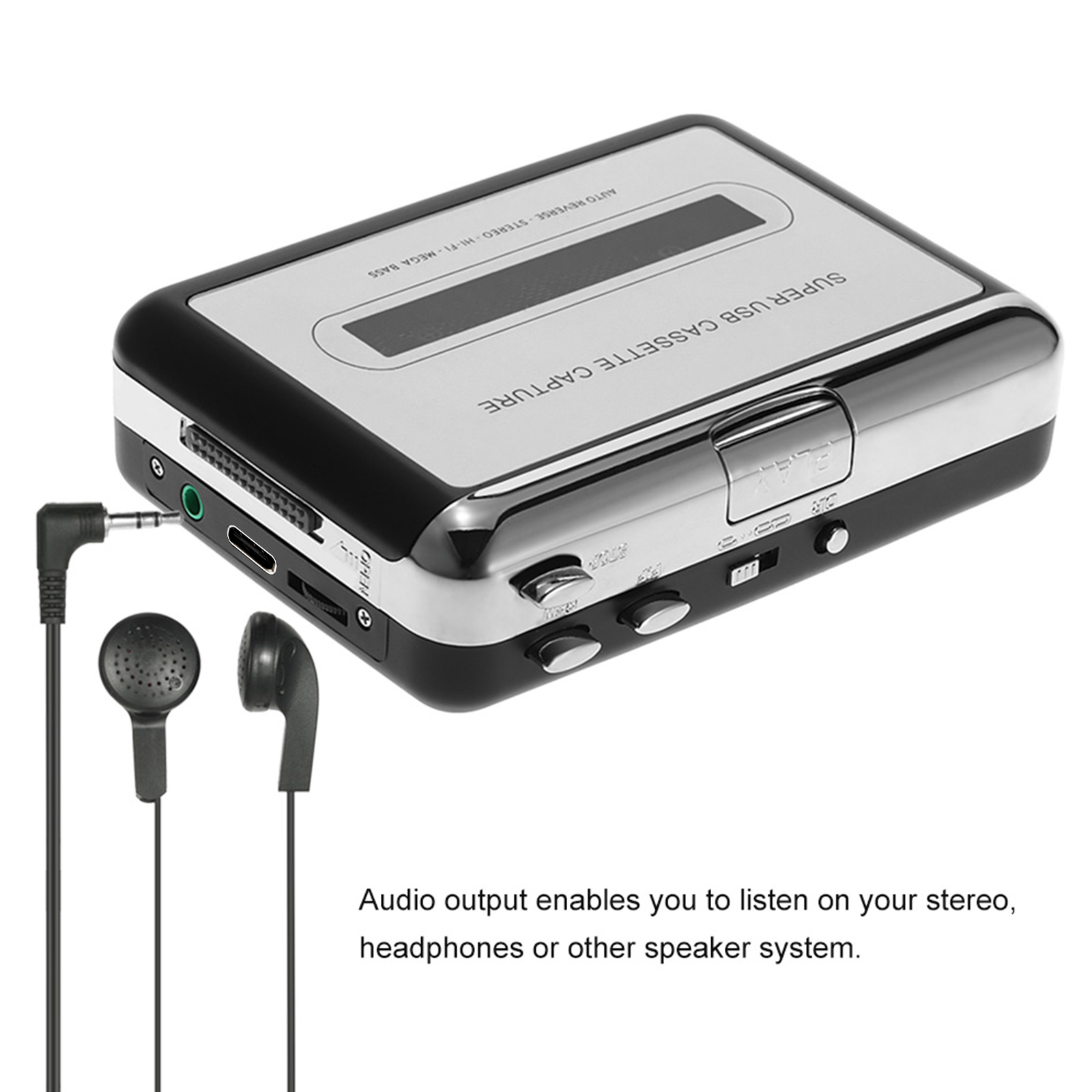 USB Cassette Capture  Cassette - Audio Music Converter To Mp3 recensione e prezzo
