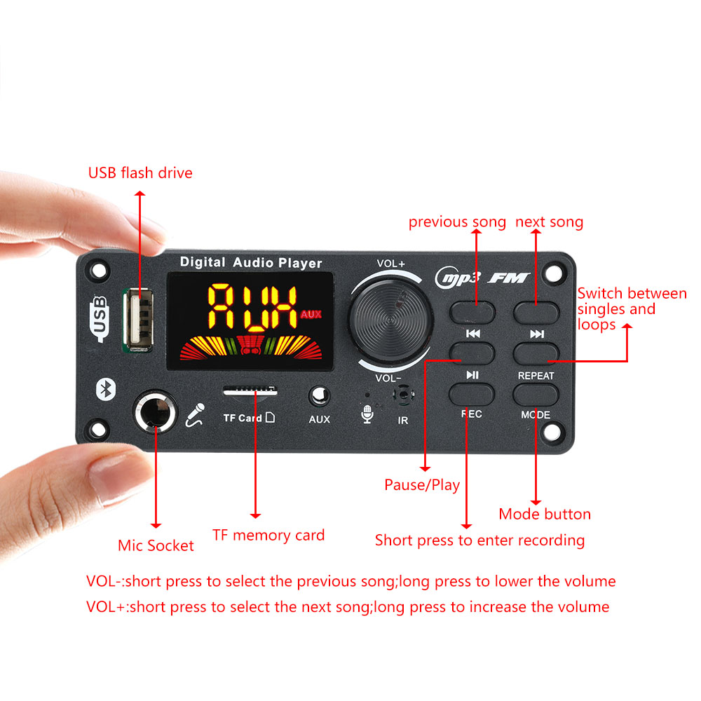 DC 5-12V MP3 Audio Decoder Mod - Audio Music Converter To Mp3 recensione e prezzo