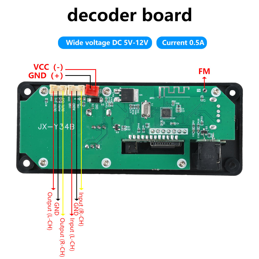 DC 5-12V MP3 Audio Decoder Mod - Audio Music Converter To Mp3 recensione e prezzo