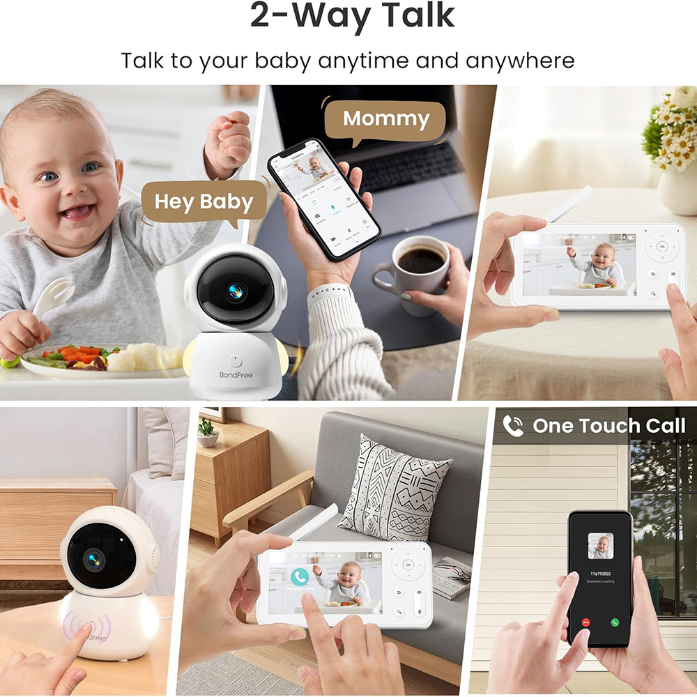 2K Baby Monitor with 2 Cameras - Audio Music Network recensione e prezzo