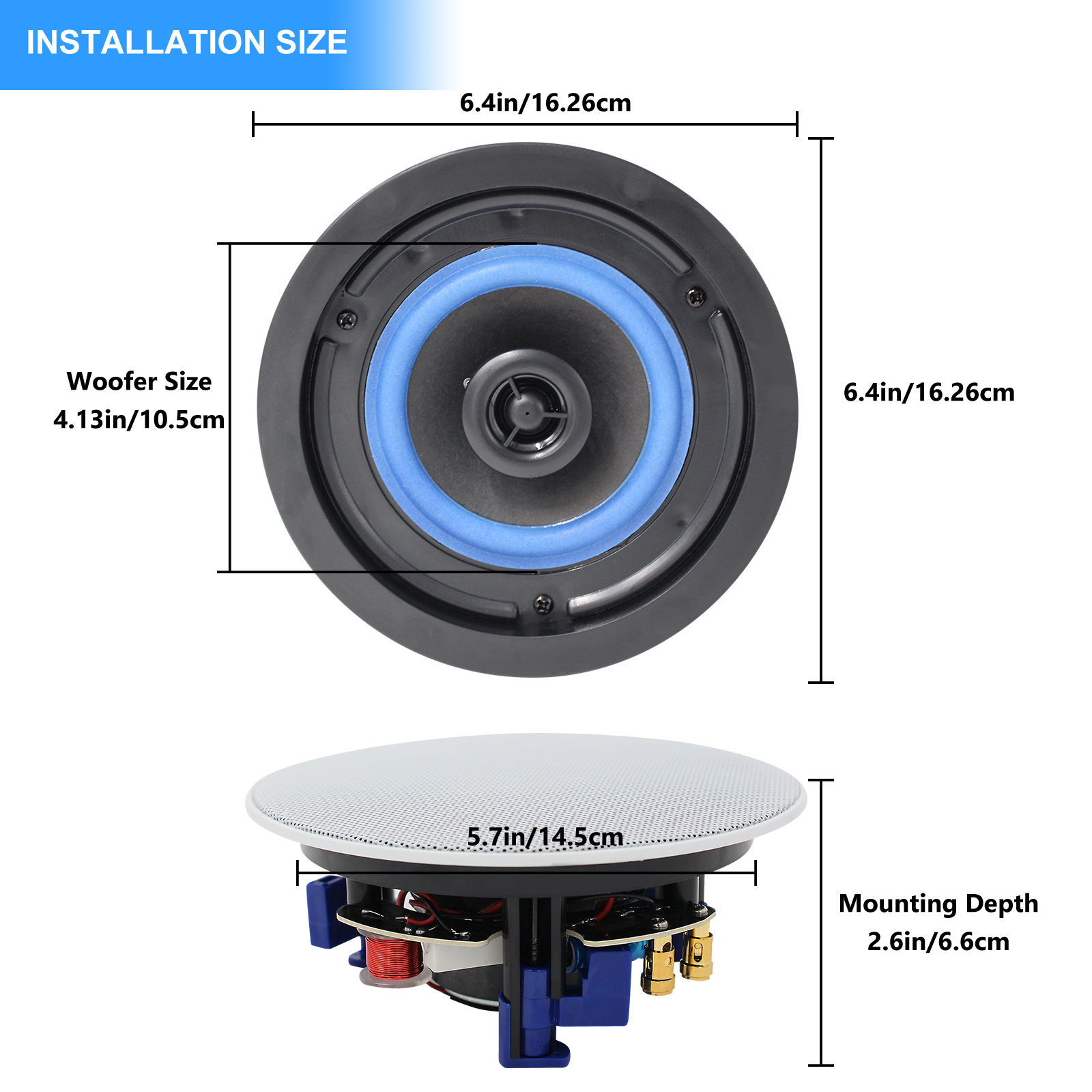 Herdio 4 Inch Ceiling Speaker  - Audio Music Apple recensione e prezzo