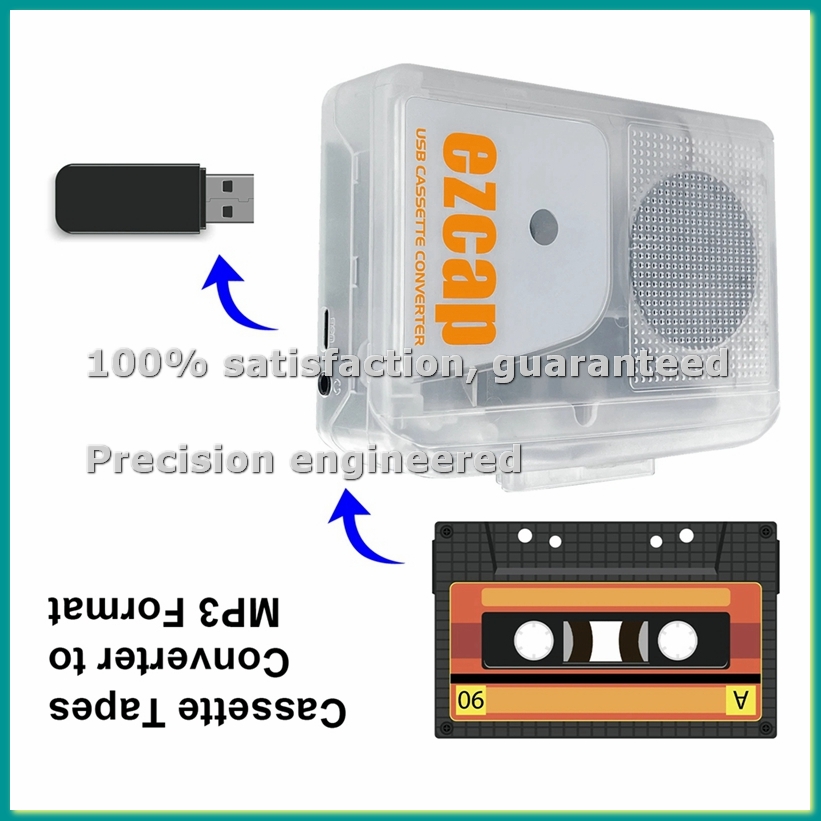 USB Cassette Player Stereo Tap - Audio Music File recensione e prezzo