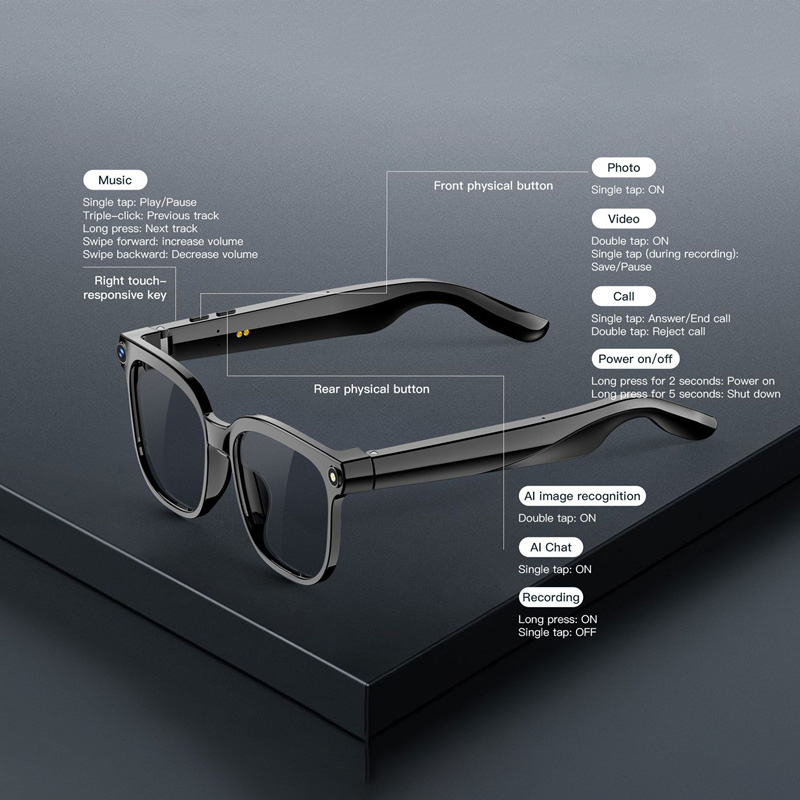 AI Smart Glasses with Camera 4 - Audio Music Recognition recensione e prezzo