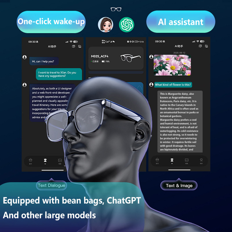 AI Smart Glasses with Camera 4 - Audio Music Recognition recensione e prezzo